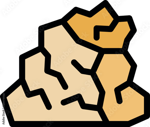 Dry cracked earth suffering from drought, representing climate change and global warming
