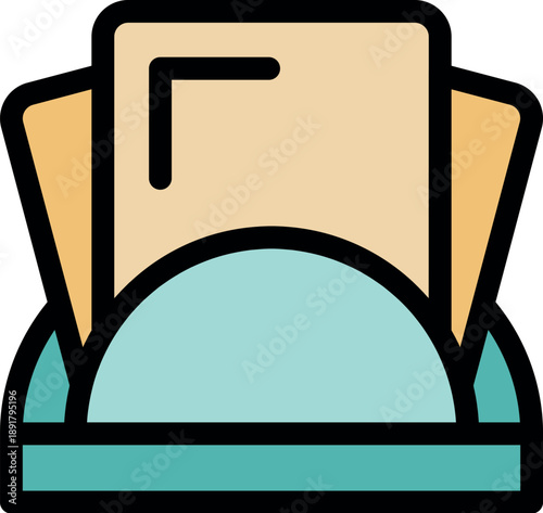 Clean paper napkins folded and presented in dispenser for hygienic practices in restaurants, cafes, and homes