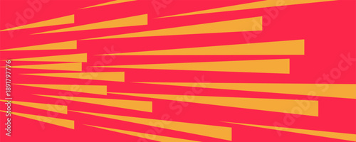 Comic book speed red yellow color lines isolated on background stripe and radial effect style for manga speed frame, superhero action, explosion background. Motion line effect, pop art. Vector 10 eps