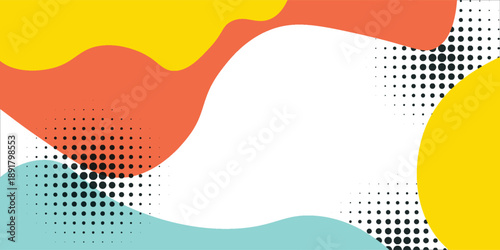 Colorful abstract geometric pop art background with wave pattern. modern vector illustration eps 10