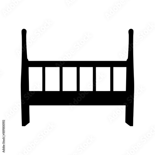 Simple wooden bed frame