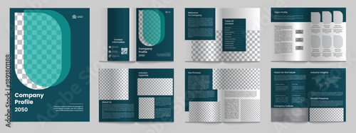 Professional Corporate Company Profile Brochure Template with Modern Creative Layout