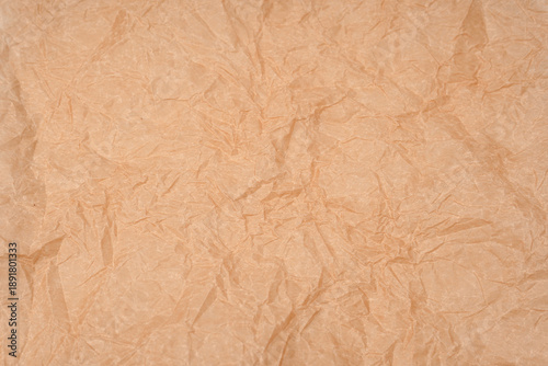 Crumpled paper as background. Top view.