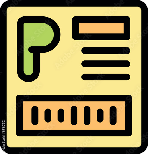 Parking meter showing parking information, payment status, and remaining time
