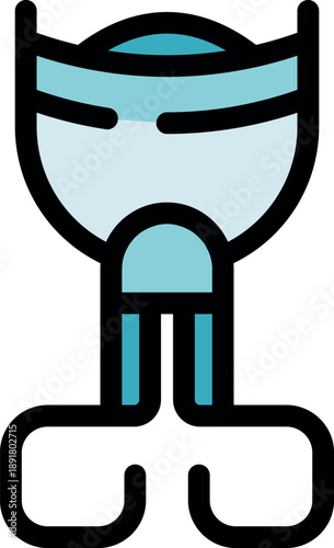 Cartoon robot exploring space, utilizing cutting edge technology for interstellar travel and planetary discovery