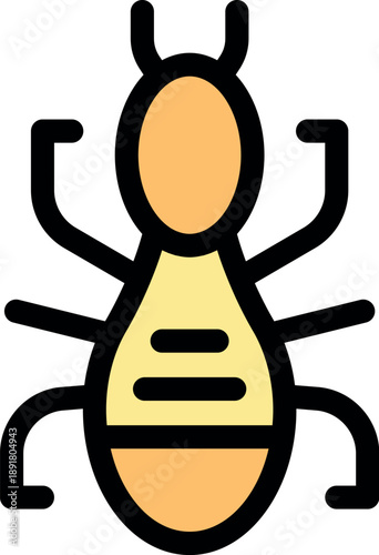 Termite damaging wood in house causing infestation and requiring pest control service