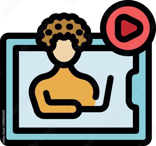 Influencer recording online video course using laptop and tablet, sharing knowledge and expertise with audience