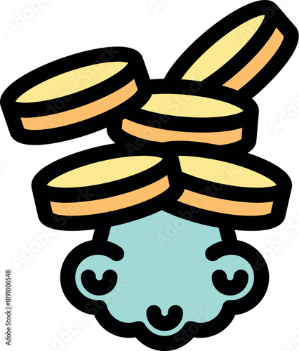 Money bag earning increasing profit income salary wealth treasure earnings coin cash currency payment finance fund saving investment deposit economy business market commerce budget accounting paying p