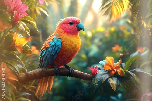 red and yellow macaw
