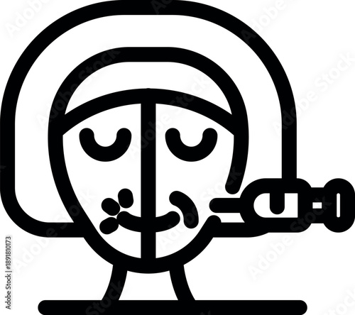 Relaxed patient receiving injection for facial treatment, enjoying skincare and beauty enhancement