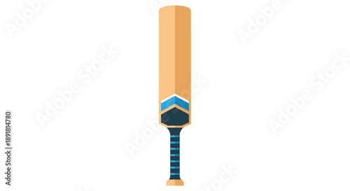 Cricket Match Action, Bat and Ball, Outdoor Field, Illustration, Sports Environment, Side View, Competitive Play