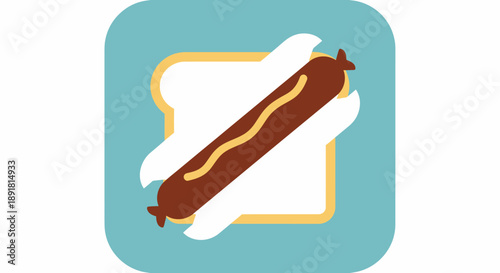 Delicious Hot Dog Feast, Food Festival, Urban Park, Illustration, Outdoor Setting, Aerial View, Whisking Up Flavorful Memories
