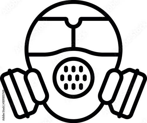 Respirator mask protecting from toxic fumes, viruses and pollution