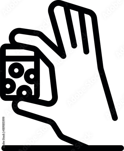 Homeopathy medicine bottle being held by hand, representing alternative healthcare treatment