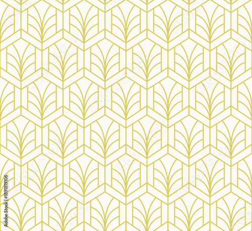 Seamless art deco abstract pattern. Geometric modern background. Vector illustration.