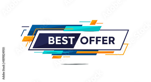 Best Offer Dynamic Graphic Element for Sales and Promotions.