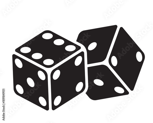 Dice cubes illustration