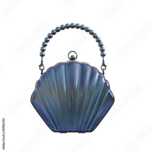 Luxury Seashell Handbag with Pearl Handle