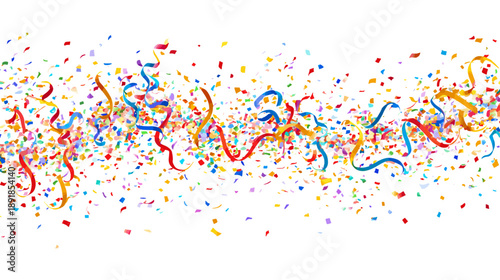 Carnival Confetti Explosion Streamers Celebration
