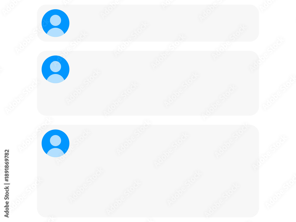 Fototapeta premium ユーザーコメントフレームセット