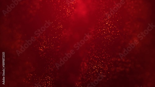 Digital flowing soft dots red loop background