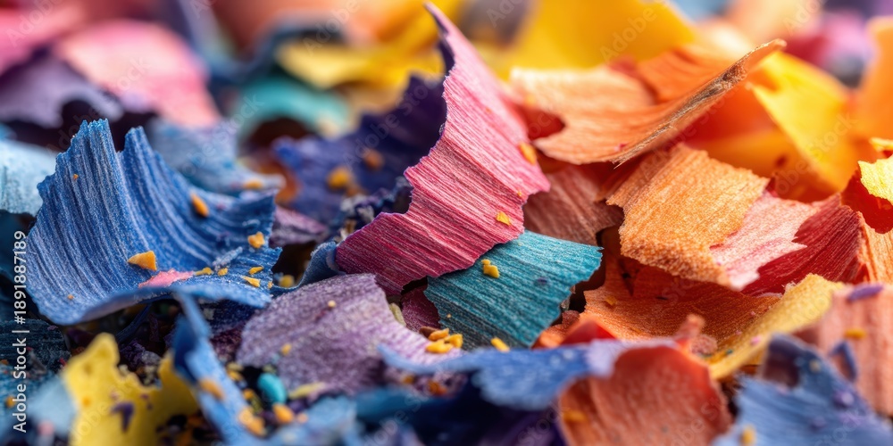 Fototapeta premium Close-up of vibrant colored pencils background