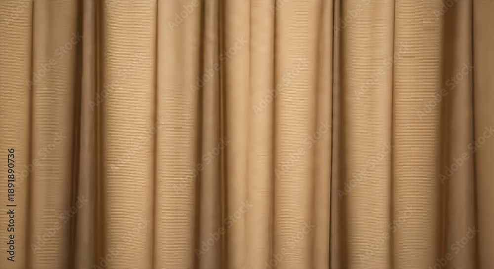 Obraz premium A close up textured image showcases vertically oriented golden brown drapery folds creating a rhythmic pattern high quality professional detailed