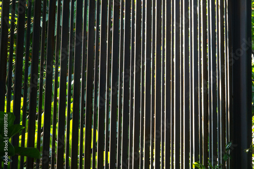 Seamless pattern of modern wall paneling with vertical wooden slats