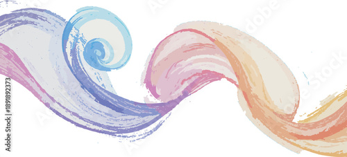 Soft Chalk Pastel Swirls Dancing Across Textured Paper Surface Creating Expressive Artistic Background