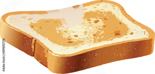 Crunchy Toast Close-Up Showing Golden Crumb Texture and Rising Steam for Warm Breakfast Appeal