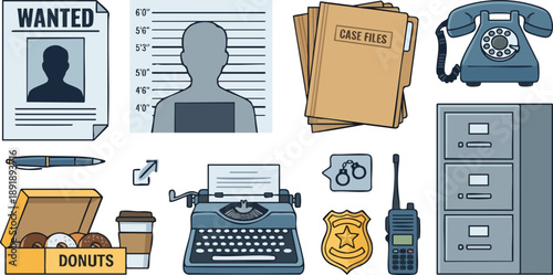 Detective Office Supplies and Investigation Tools.