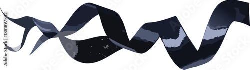 Elegant Silk Ribbon Flowing Gracefully in the Breeze Highlighting Soft Texture and Movement