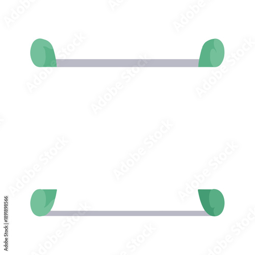 Minimalist Cotton Swabs Design on Clean White Background