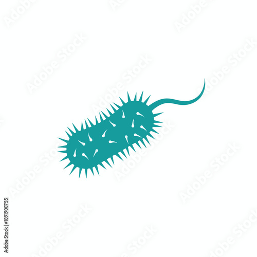 Microscopic Bacterium Illustration