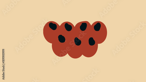 vector of dates, a symbol of the month of Ramadan which is near, a suitable food for breaking the fast and sahur