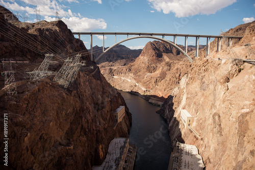 Hoover dam nevada, arizona usa