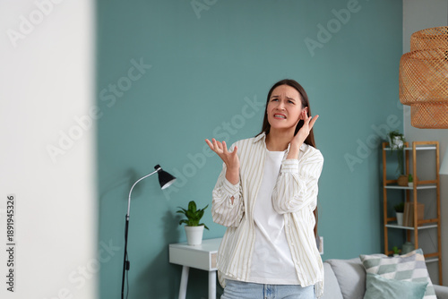 Young woman suffering from ...