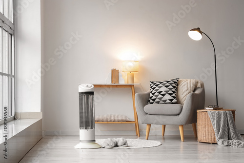 Interior of light living ro...