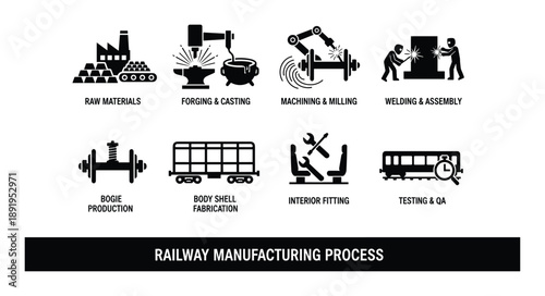 Industry and smelting factory industrial manufacturing steel production vector icon