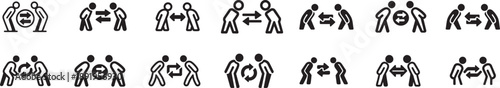 Communication and Relationship Concepts Icon Collection