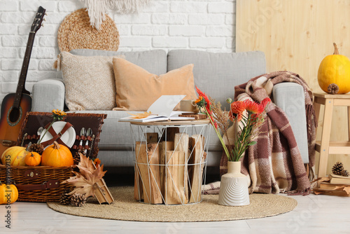 Interior of living room wit...