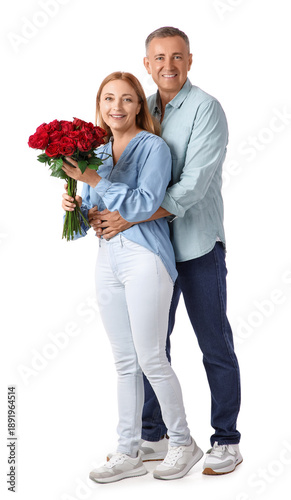 Happy mature couple with bo...