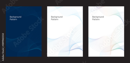 웨이브 라인 추상 패턴
