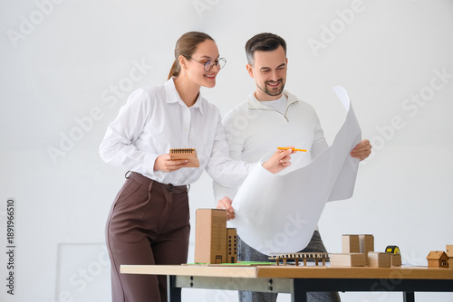 Young architects working wi...