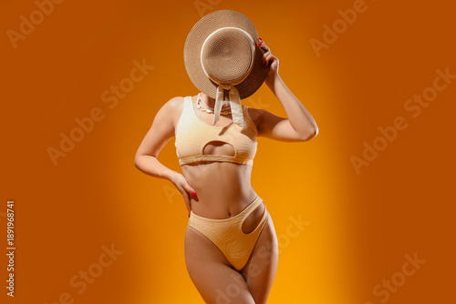 Beautiful young woman in st...