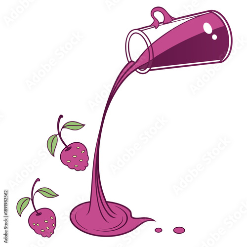 Elongated berry purple 3D orb with a stretchy taffy-pull texture and organic liquid deformation