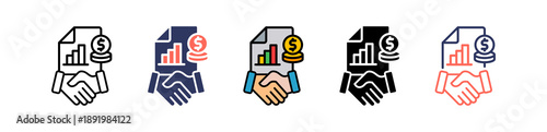 Business Finance multiple icon