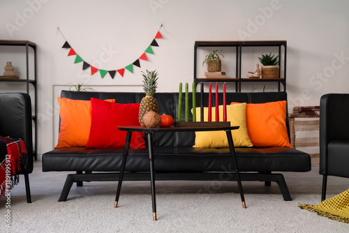 Interior of living room wit...
