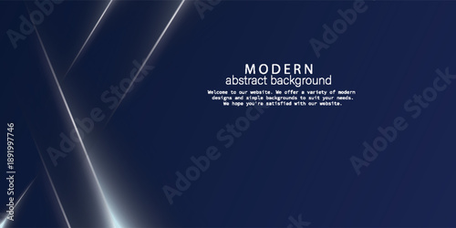 Modern abstract background in dark blue with shining diagonal light lines, elegant color gradient and minimalist design, suitable for websites, presentations and creative projects. eps10.