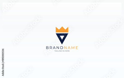 King logo formed with triangle symbol Free Download King logo formed with triangle symbol - GFXLoad